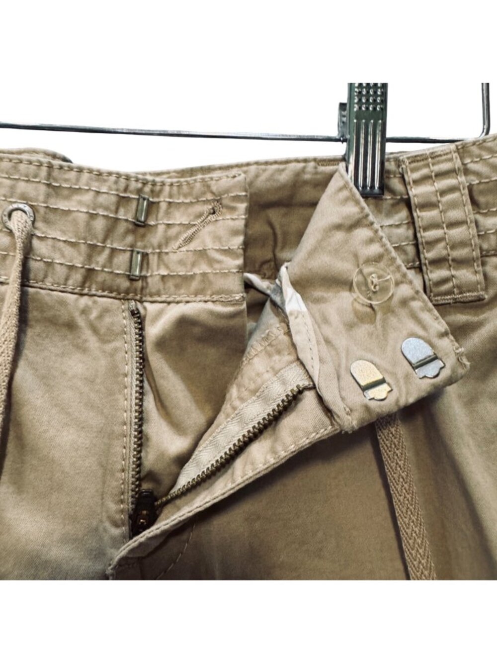 Liz Claiborne Women's Cropped Pants Size 4P Audra Capri Cotton Wide Leg Chino - Picture 2 of 9